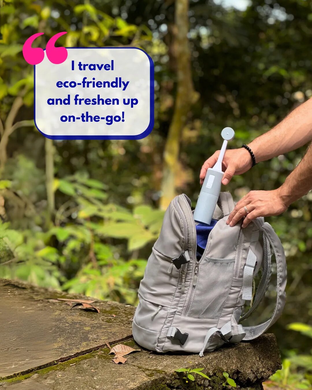 BumBum portable bidet packed with camping and outdoor essentials